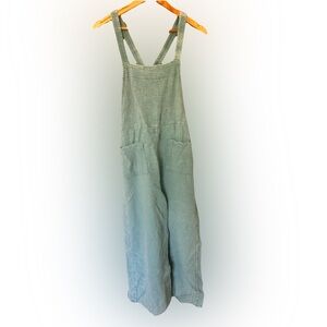 Women’s  light blue Cotton Gauze Overalls - Relaxed Fit